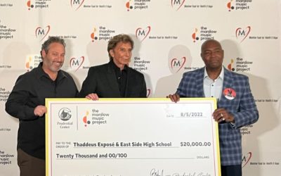 Congratulations to Manilow Music Teacher Winner: Thaddeus Expose and East Side High School