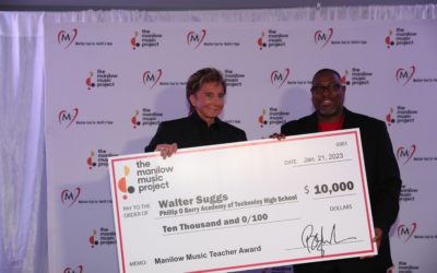 Congratulations to Manilow Music Teacher Award Winner: Walter Suggs and Phillip O Berry Academy of Technology High School From Charlotte, North Carolina!