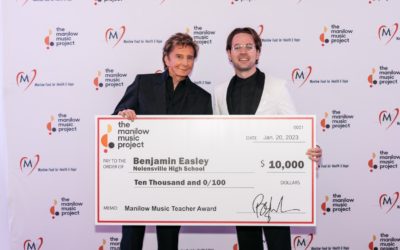 Congratulations to Manilow Music Teacher Award Winner: Benjamin Easley from Nolensville High School in Nashville, TN!