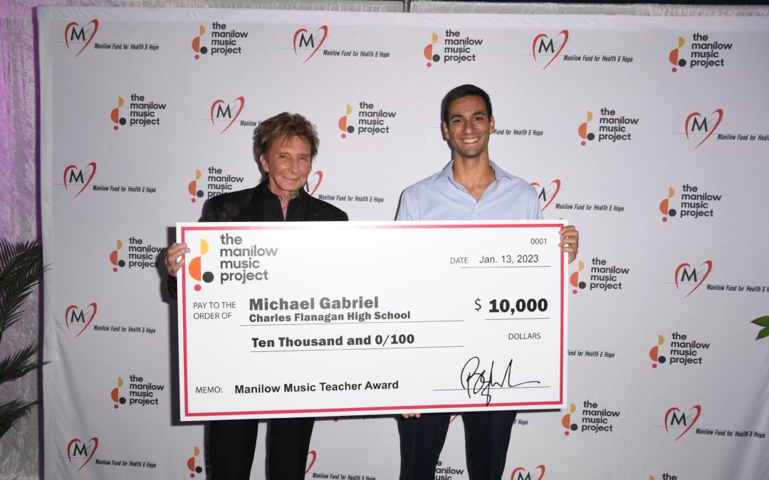 Congratulations to Manilow Music Teacher Winner: Michael Gabriel and Charles Flanagan High School From Sunrise, Florida!